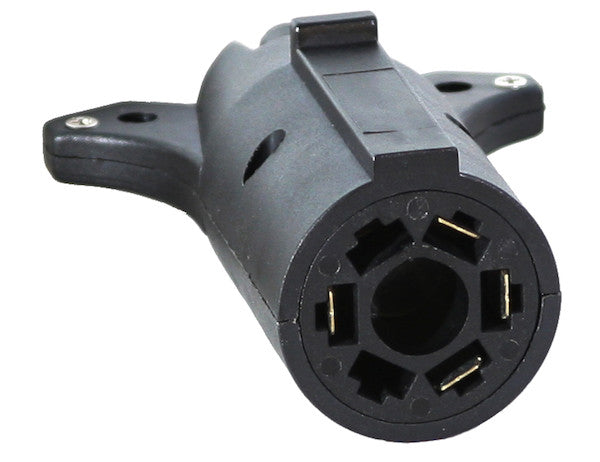 7-Way Flat to 4-Flat Plastic Trailer Connector Adapter
