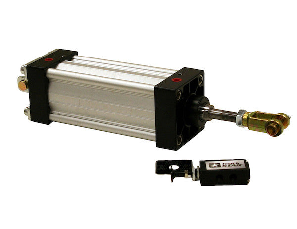 Tie Rod Style Cylinder-Clevis Mount-0.75 Rod x 8 Inch Stroke with Manual Air