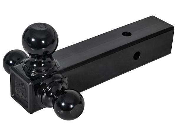 Tri-Ball Hitch with Black Towing Balls - 2-1/2 Inch Receiver