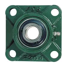 1-1/2 Inch Shaft Diameter Eccentric Locking Collar Style Flange Bearing - 4 Hole