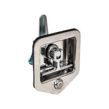 Stainless Steel Flush Mount Single-Point T-handle latch assembly with Mounting Studs