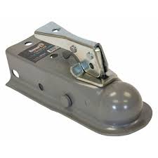 Straight Tongue Coupler - 1-7/8 Inch Ball, 3 Inch Channel, 200 Pound Tongue Weight, Primed Steel