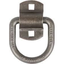 Domestically Forged 1/2 Inch Forged D-Ring With 2-Hole Mounting Bracket