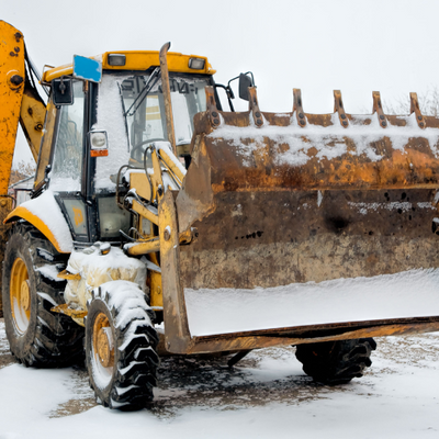Backhoe Snow Pushers