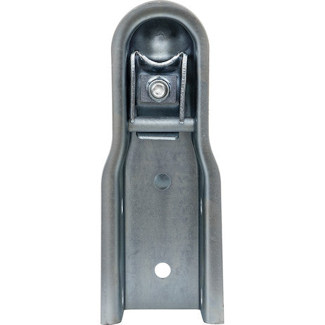 Straight Tongue Coupler - 2 Inch Ball,  2-1/2 Inch Channel, 300 Pound Tongue Weight, Zinc Plated