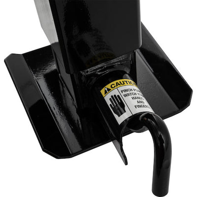 12 Inch Heavy-Duty Side Pin 4 Inch Square Jack with Handle