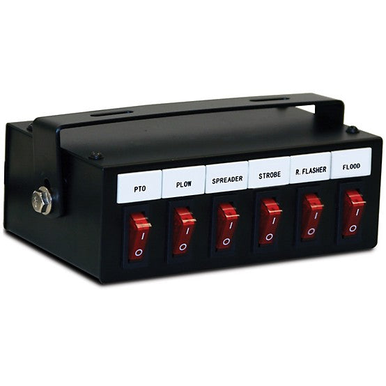 6 Function Backlit Pre-Wired Switch Box Fused With Relay And Circuit Breaker