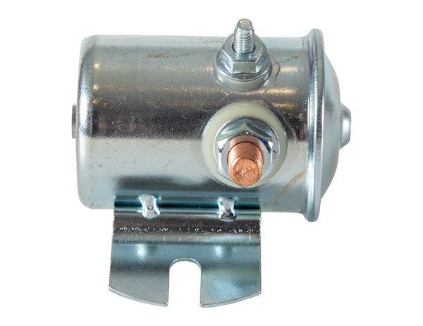 Continuous Duty 12 Volt Steel Case Insulated Solenoid GND To Activate
