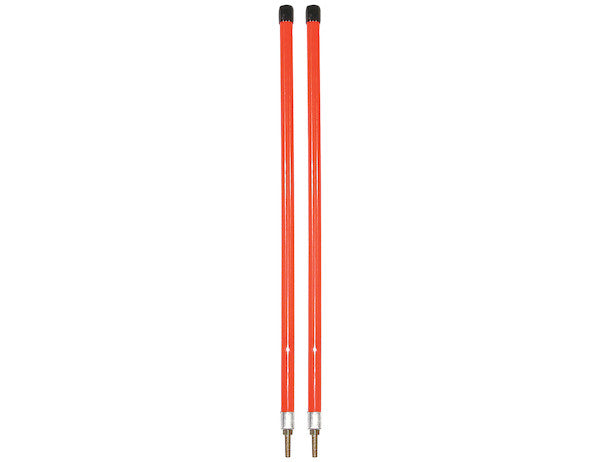 3/4 x 24 Inch Fluorescent Orange Bumper Marker Sight Rods with Hardware