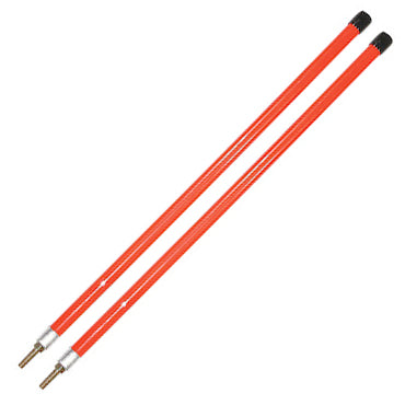 3/4 x 24 Inch Fluorescent Orange Bumper Marker Sight Rods with Hardware
