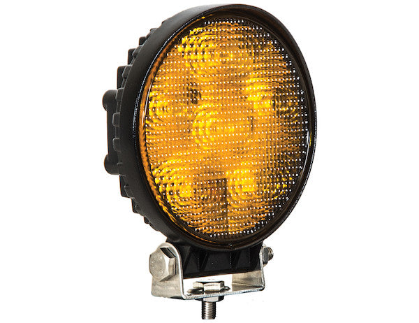 4.5 Inch Amber LED Flood Light with Black Housing
