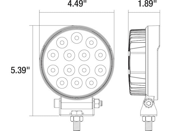 5 Inch Round Ultra Bright LED Flood Light