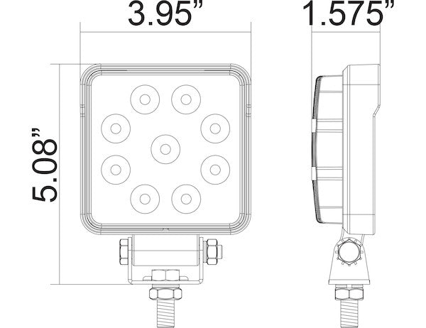 4 Inch Square LED Spot Light 