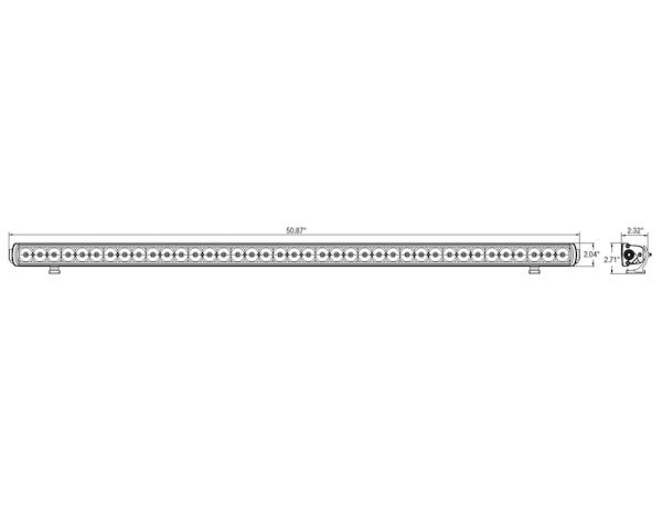 51 Inch 10530 Lumen LED Combination Spot-Flood Light Bar