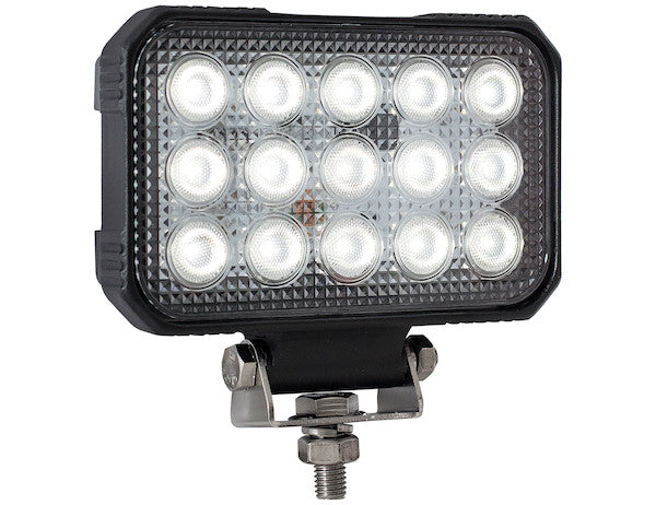 Ultra Bright 6 Inch Wide Rectangular Clear LED Spot Light