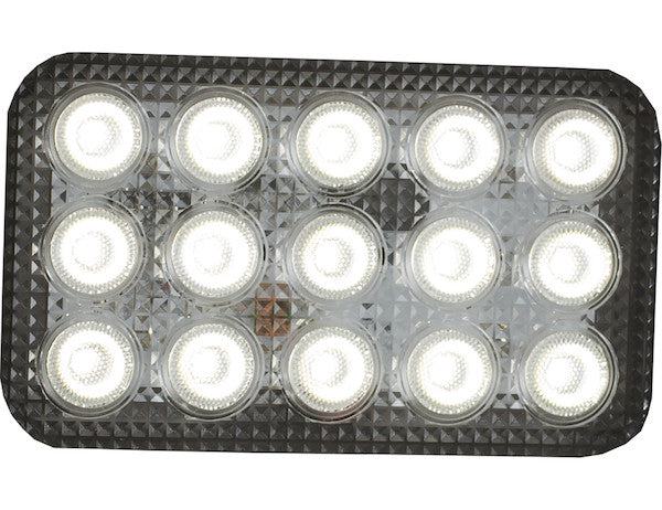 Ultra Bright 6 Inch Wide Rectangular Clear LED Spot Light