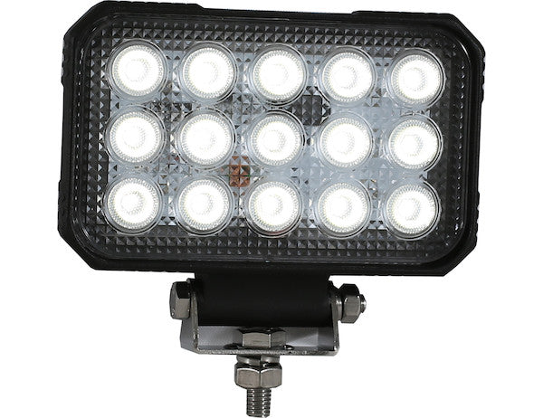 Ultra Bright 6 Inch Wide Rectangular Clear LED Spot Light