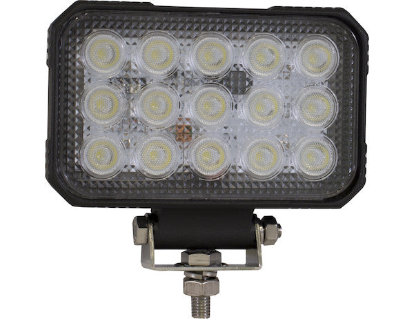 Ultra Bright 6 Inch Wide Rectangular Clear LED Spot Light