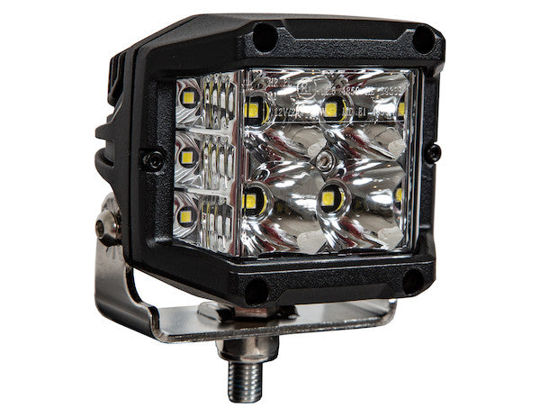 Ultra Bright Wide Angle 4 Inch by 3 Inch Rectangular LED Clear Spot-Flood Combination Light