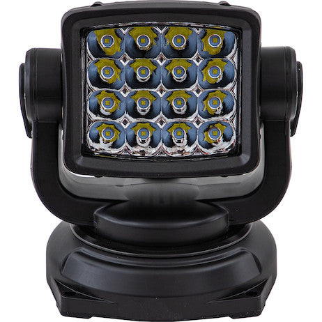 Ultra Bright Remote Control Spot Light, Magnetic Mount - Black