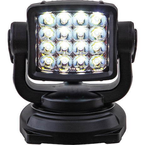 Ultra Bright Remote Control Spot Light, Magnetic Mount - Black