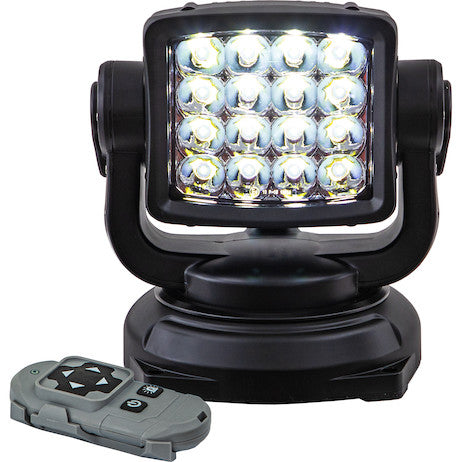 Ultra Bright Remote Control Spot Light, Magnetic Mount - Black