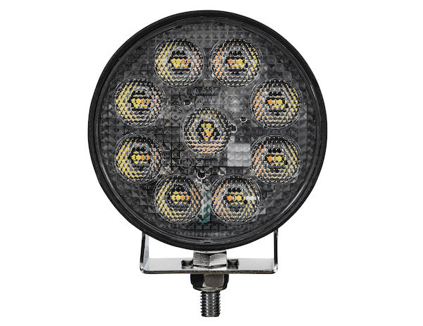 Ultra Bright 4.5 Inch Wide LED Flood Light with Strobe - Round Lens