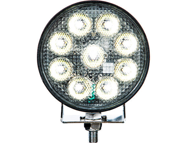 Ultra Bright 4.5 Inch Wide LED Flood Light with Strobe - Round Lens