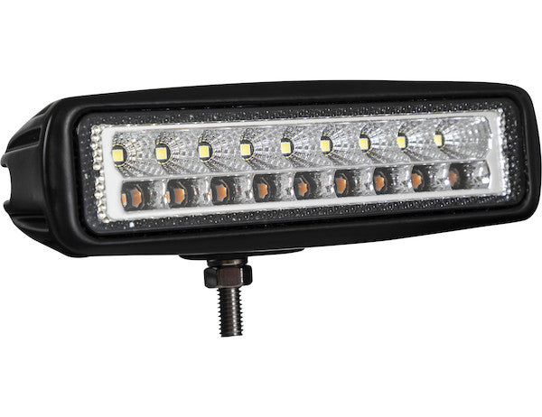 6.5 Inch LED Flood Light with Strobe - Rectangular Lens