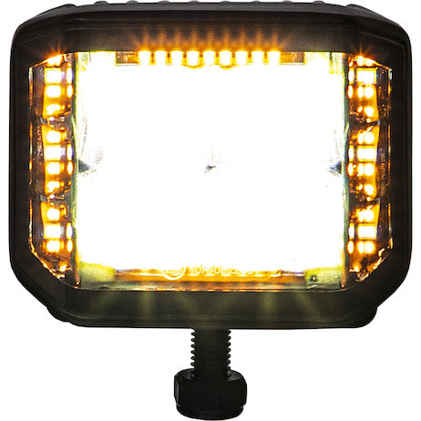 4 Inch Wide Angle Edgeless LED Work Light with Strobe - Square Lens
