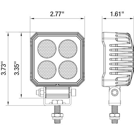 3 In. LED Square Flood Light