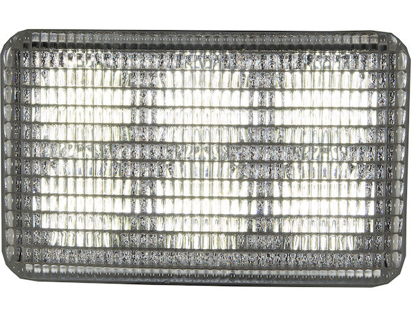 4 Inch by 6 Inch Rectangular LED Clear Flood Light with White Housing