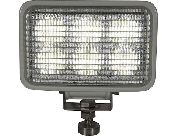 4 Inch by 6 Inch Rectangular LED Clear Flood Light with White Housing