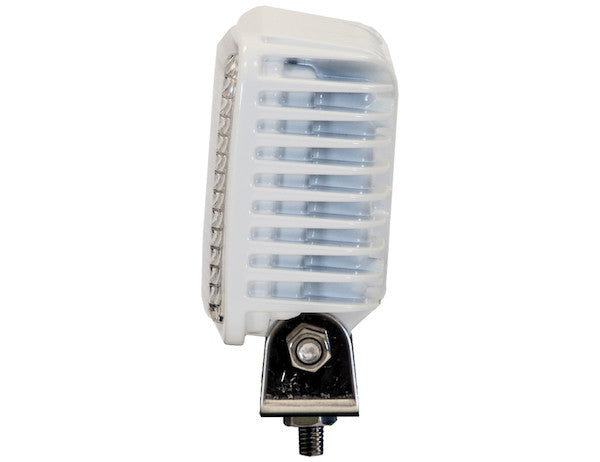 4 Inch by 6 Inch Rectangular LED Clear Flood Light with White Housing