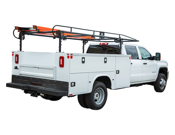 15-1/2 Foot Black Service Body Ladder Rack