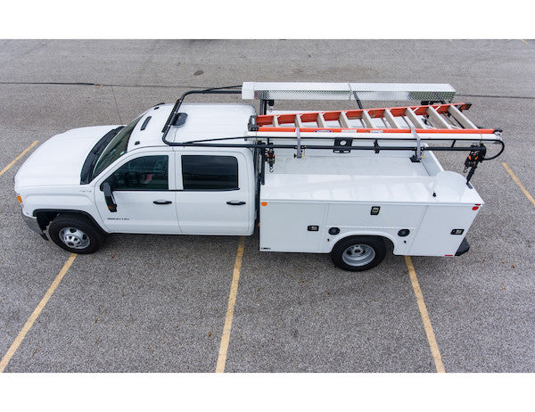 13-1/2 Foot Black Service Body Ladder Rack