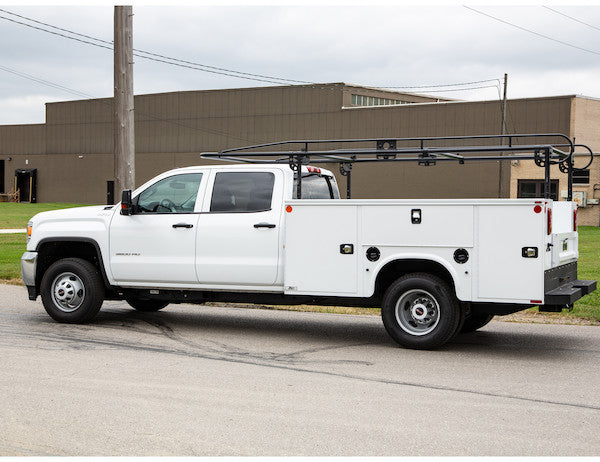 14-1/2 Foot Black Service Body Ladder Rack