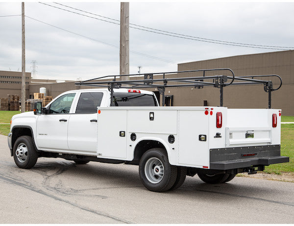 15-1/2 Foot Black Service Body Ladder Rack