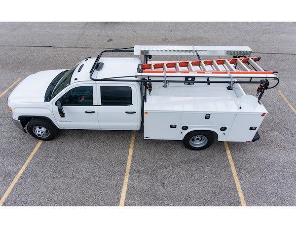 14-1/2 Foot Black Service Body Ladder Rack