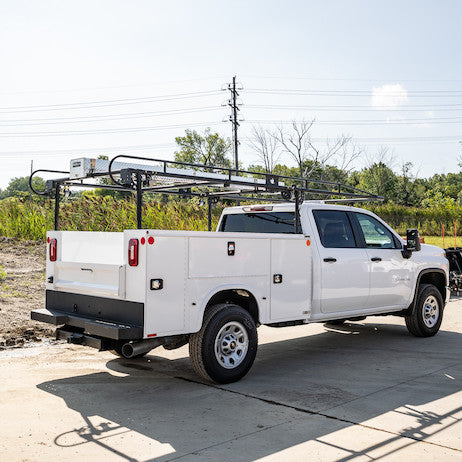 14-1/2 Foot Black Service Body Ladder Rack