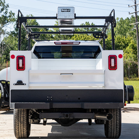 15-1/2 Foot Black Service Body Ladder Rack