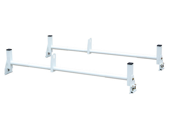 1501310 - White Van Ladder Rack Set - 2 Bars And 2 Clamps