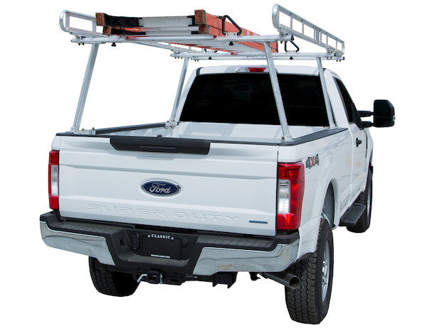 Black Powder-Coated Aluminum Truck Ladder Rack
