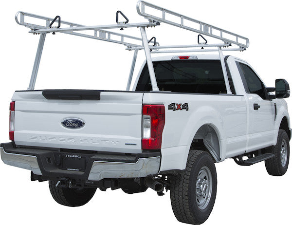 Black Powder-Coated Aluminum Truck Ladder Rack
