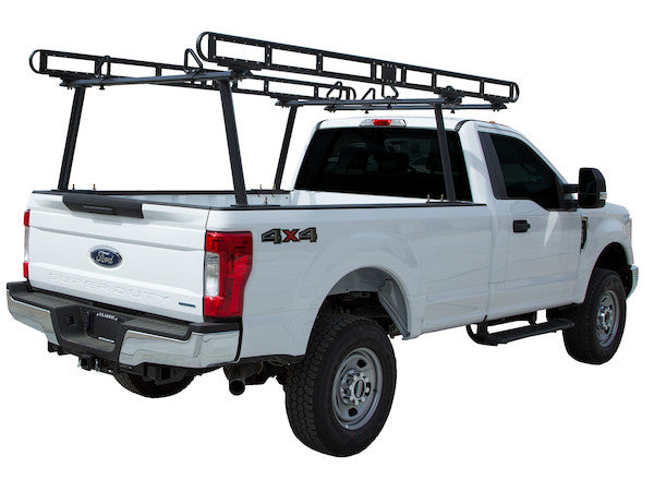 Black Powder-Coated Aluminum Truck Ladder Rack