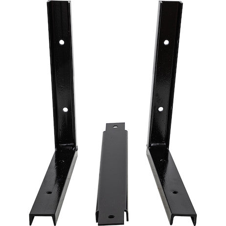 15x14-inch Black Steel Mounting Brackets For 24-inch and 36-inch Buyer Products Poly Truck Boxes 