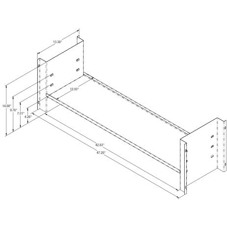 Universal Shelf Kit for 18x18x48 Underbody Truck Tool Boxes