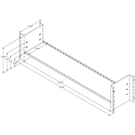 Universal Shelf Kit for 18x18x60 Underbody Truck Tool Boxes
