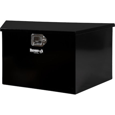 1701281 - 27 Inch Wide Gloss Black Steel Trailer Tongue Truck Box