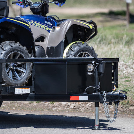 35 Inch Wide Gloss Black Steel Trailer Tongue Truck Box